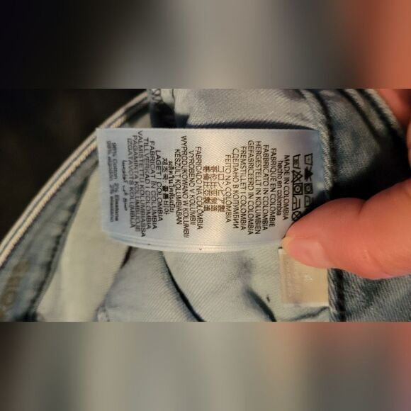 MICHAEL KORS BLUE FLARE FRINGE JEANS - Picture 6 of 7